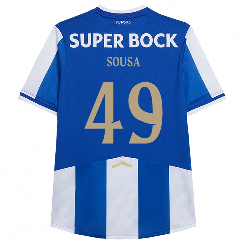 Danxen Women Gonçalo Sousa #49 Blue White Home Jersey 2025/26 T-Shirt