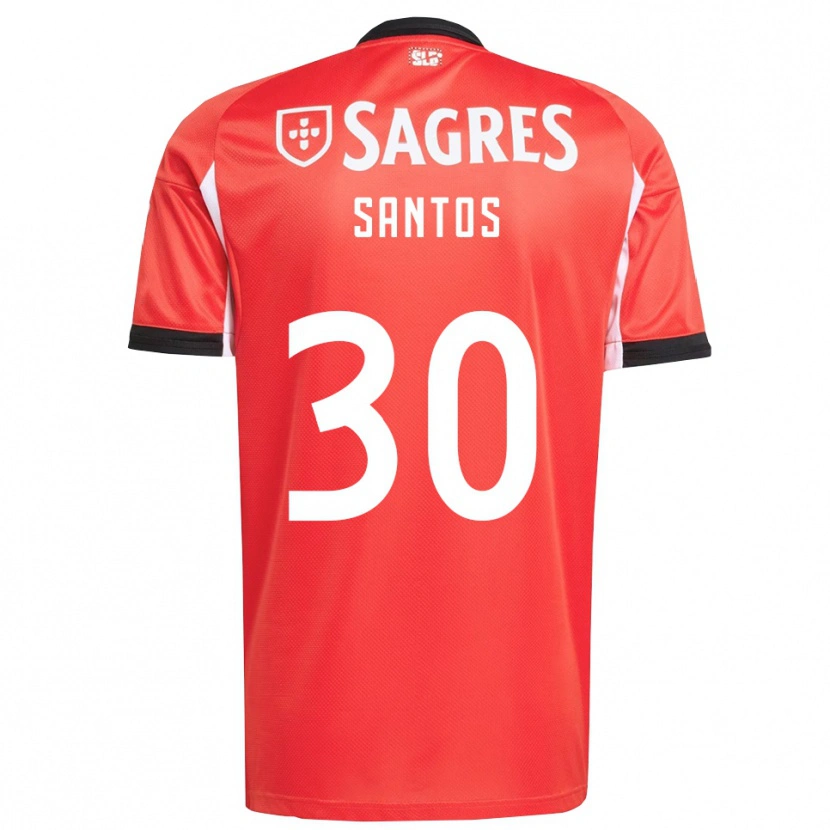 Danxen Women Daniela Santos #30 Red White Home Jersey 2025/26 T-Shirt