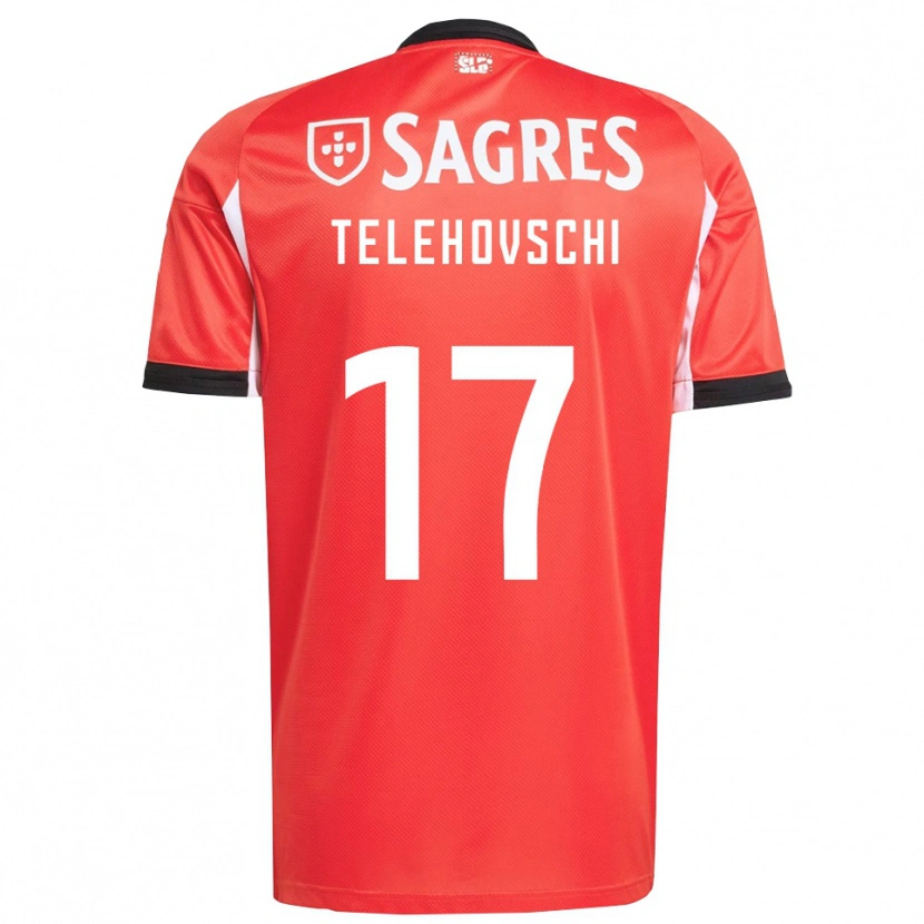 Danxen Women Dinis Telehovschi #17 Red White Home Jersey 2025/26 T-Shirt