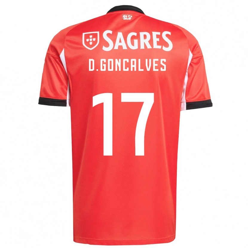 Danxen Women Diogo Goncalves #17 Red White Home Jersey 2025/26 T-Shirt