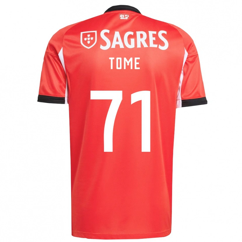 Danxen Women Joao Tome #71 Red White Home Jersey 2025/26 T-Shirt