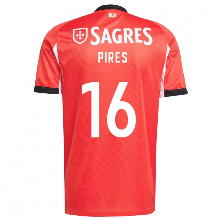 Danxen Women Rodrigo Pires #16 Red White Home Jersey 2025/26 T-Shirt