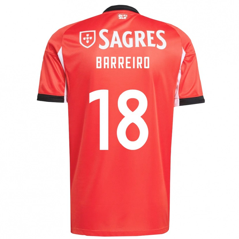 Danxen Women Leandro Barreiro #18 Red White Home Jersey 2025/26 T-Shirt