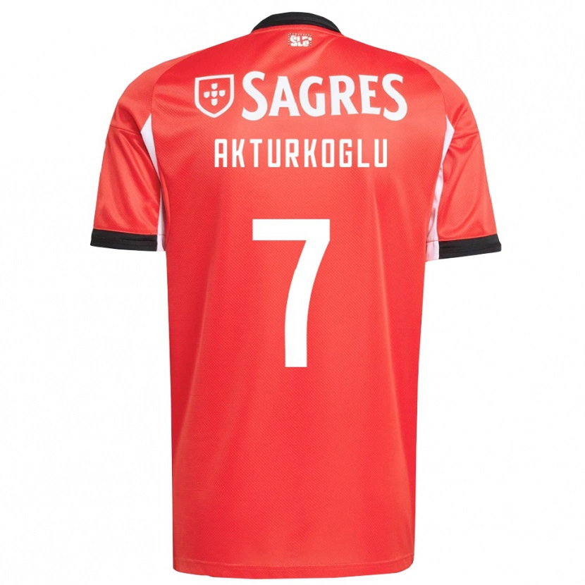 Danxen Women Kerem Aktürkoğlu #7 Red White Home Jersey 2025/26 T-Shirt