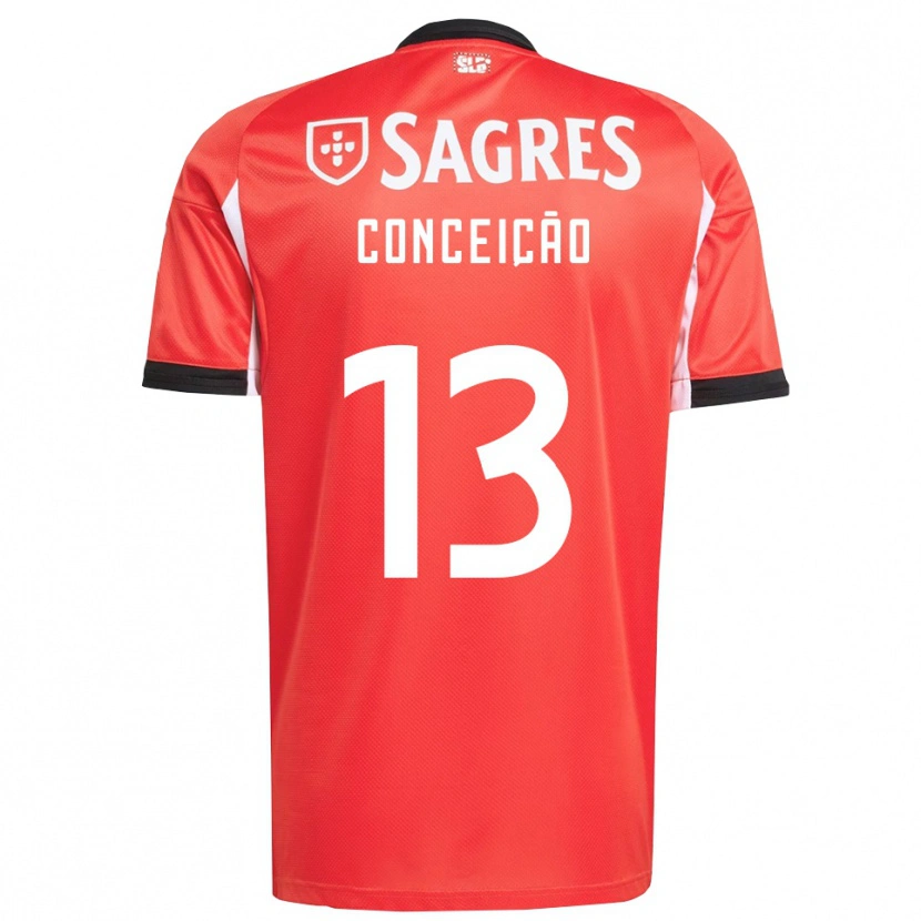 Danxen Women João Conceição #13 Red White Home Jersey 2025/26 T-Shirt