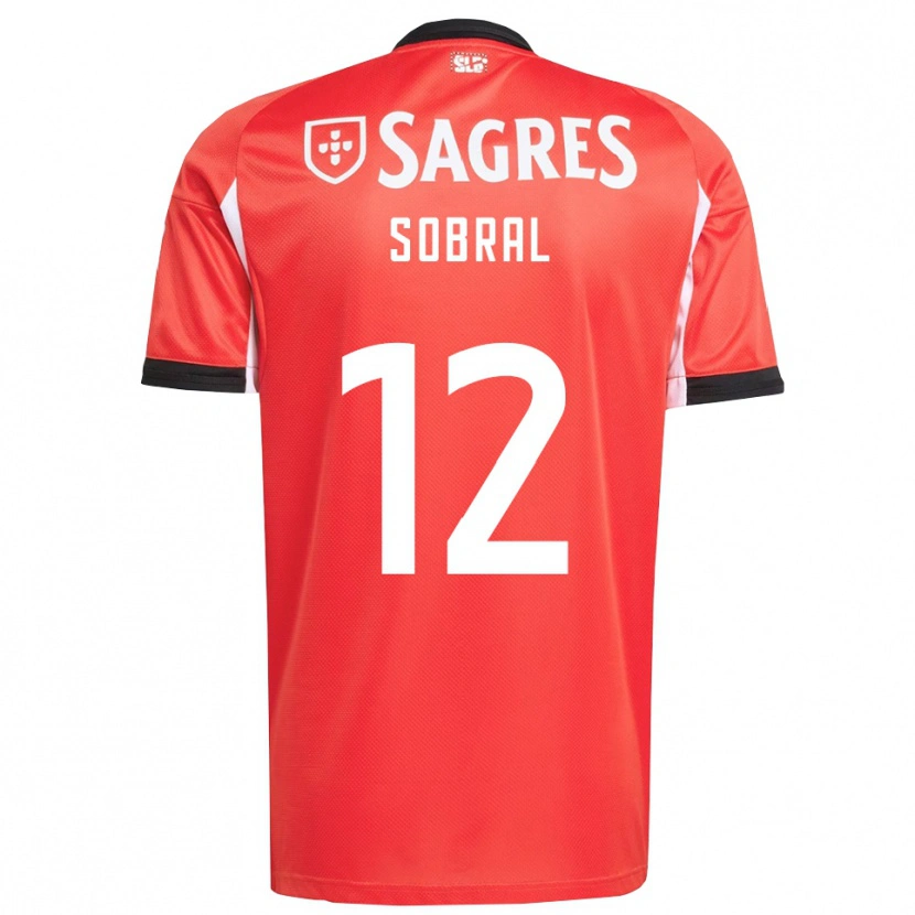 Danxen Women Gonçalo Sobral #12 Red White Home Jersey 2025/26 T-Shirt