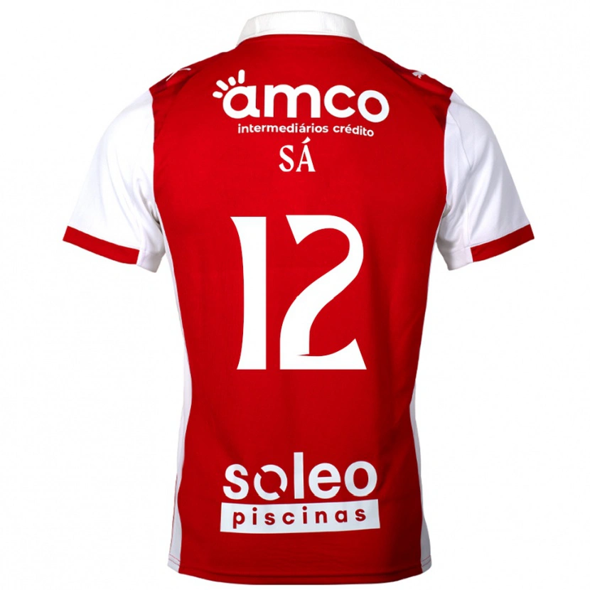 Danxen Women Tiago Sá #12 Red White Home Jersey 2025/26 T-Shirt