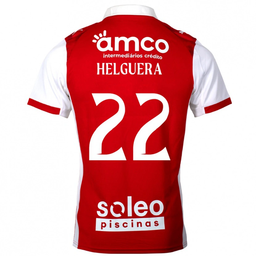 Danxen Women Thiago Helguera #22 Red White Home Jersey 2025/26 T-Shirt