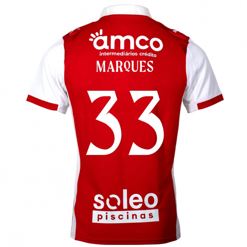 Danxen Women João Marques #33 Red White Home Jersey 2025/26 T-Shirt