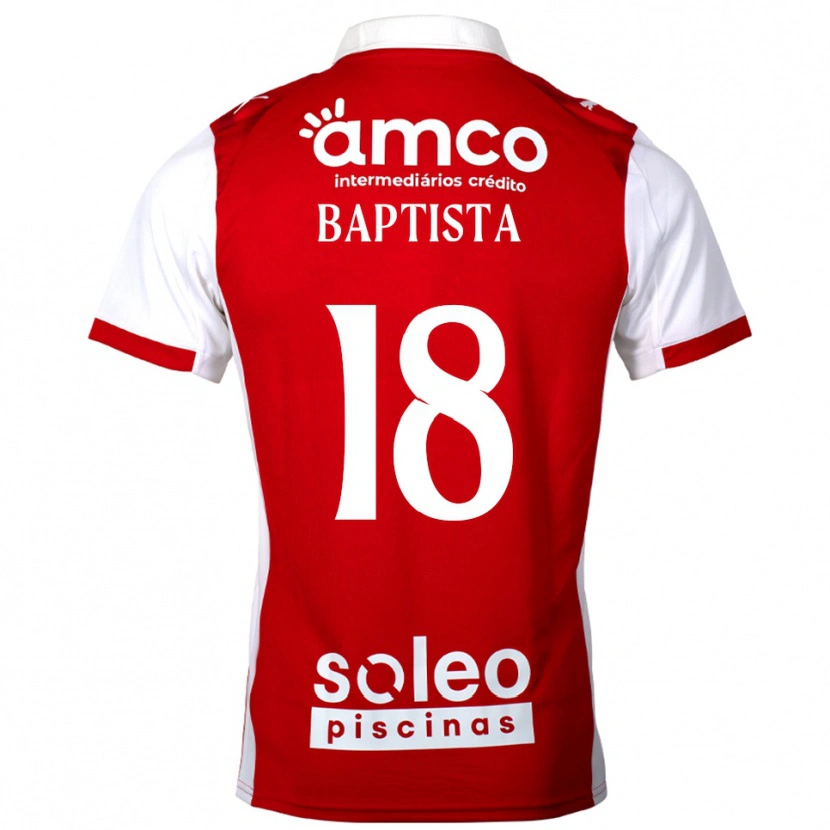 Danxen Women Tiago Baptista #18 Red White Home Jersey 2025/26 T-Shirt