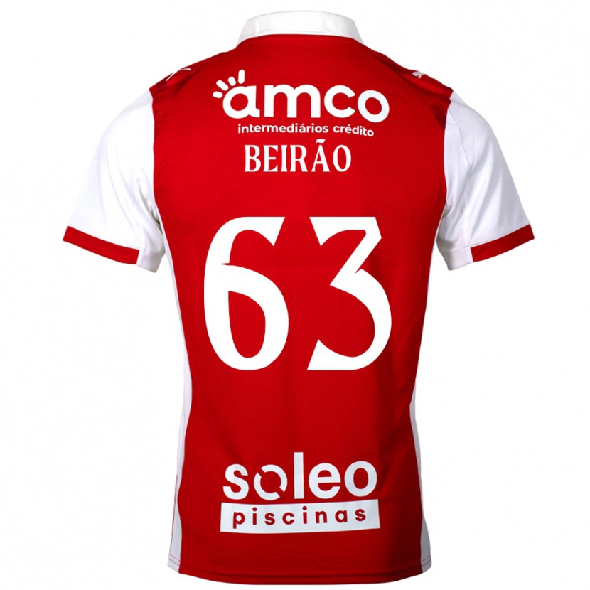Danxen Women Rodrigo Beirão #63 Red White Home Jersey 2025/26 T-Shirt