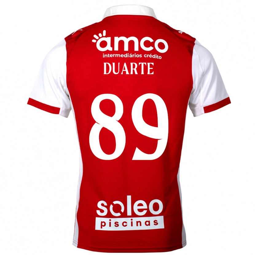 Danxen Women Afonso Duarte #89 Red White Home Jersey 2025/26 T-Shirt