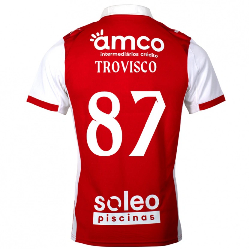 Danxen Women João Trovisco #87 Red White Home Jersey 2025/26 T-Shirt