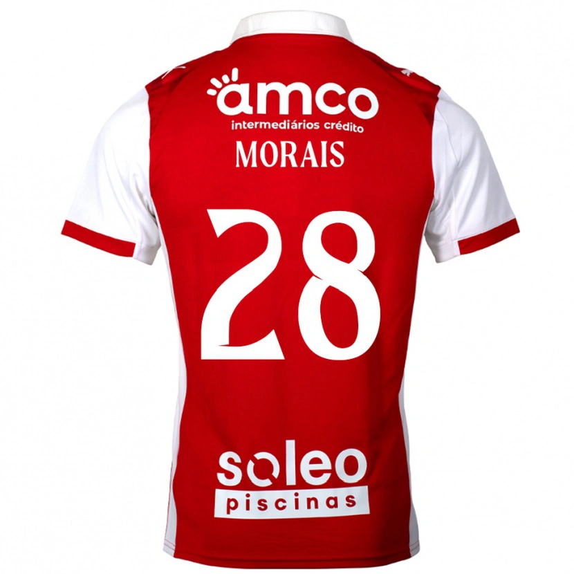 Danxen Women Patrícia Morais #28 Red White Home Jersey 2025/26 T-Shirt