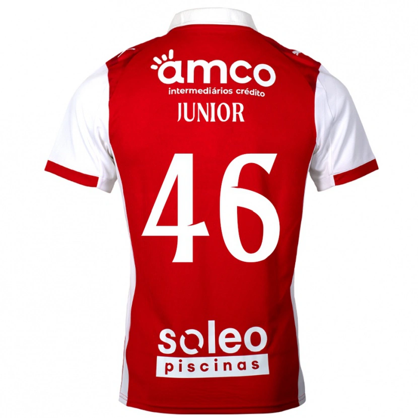 Danxen Women Mário Junior #46 Red White Home Jersey 2025/26 T-Shirt