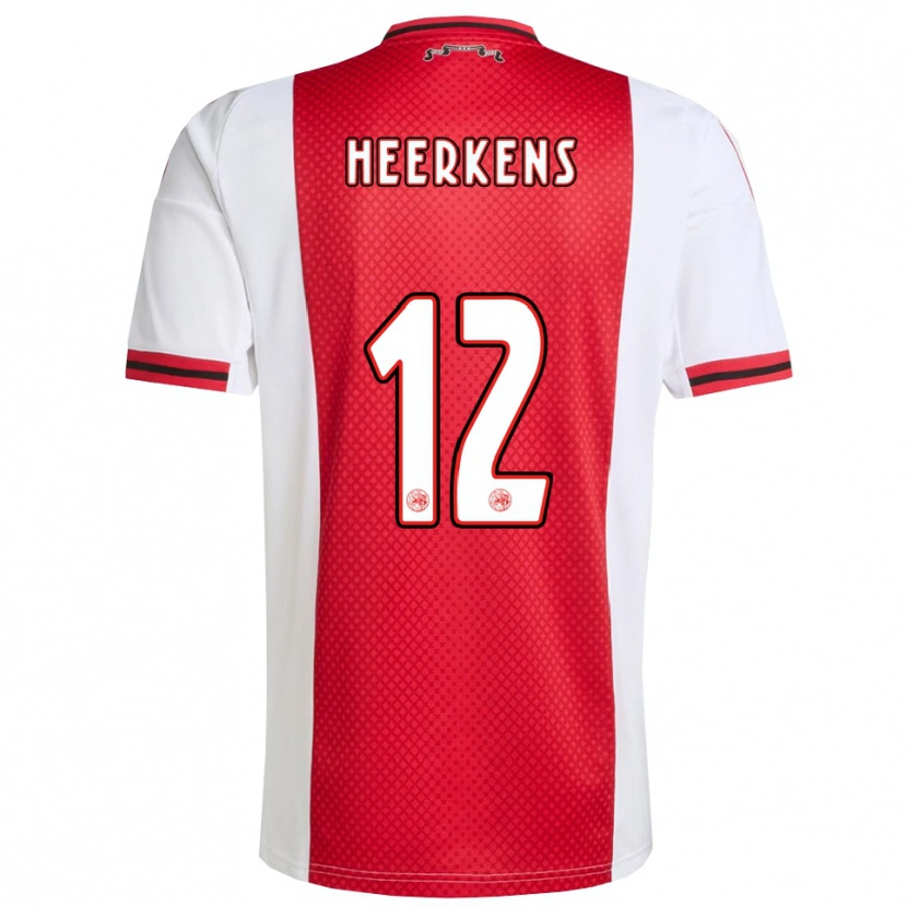 Danxen Women Joeri Heerkens #12 Red White Home Jersey 2025/26 T-Shirt