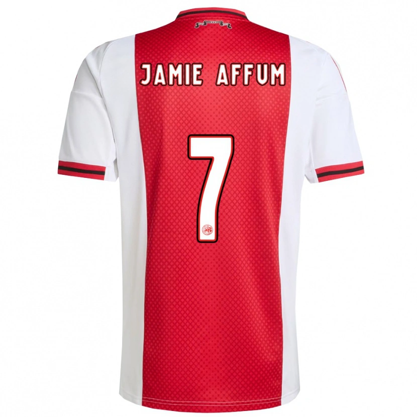 Danxen Women Deonell Jamie Affum #7 Red White Home Jersey 2025/26 T-Shirt