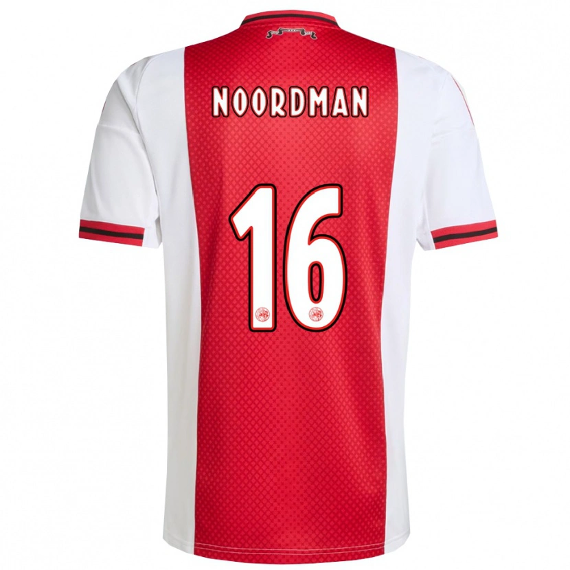 Danxen Women Danique Noordman #16 Red White Home Jersey 2025/26 T-Shirt