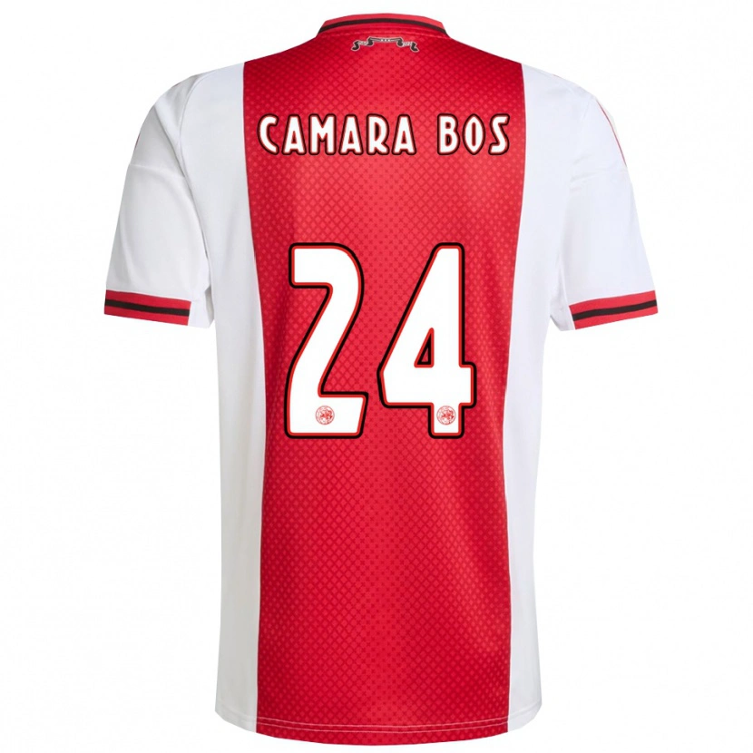 Danxen Women Daniel Camara Bos #24 Red White Home Jersey 2025/26 T-Shirt