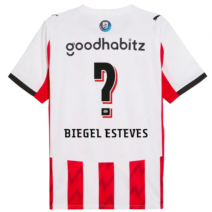 Danxen Women Moon Biegel Esteves #0 Red White Home Jersey 2025/26 T-Shirt