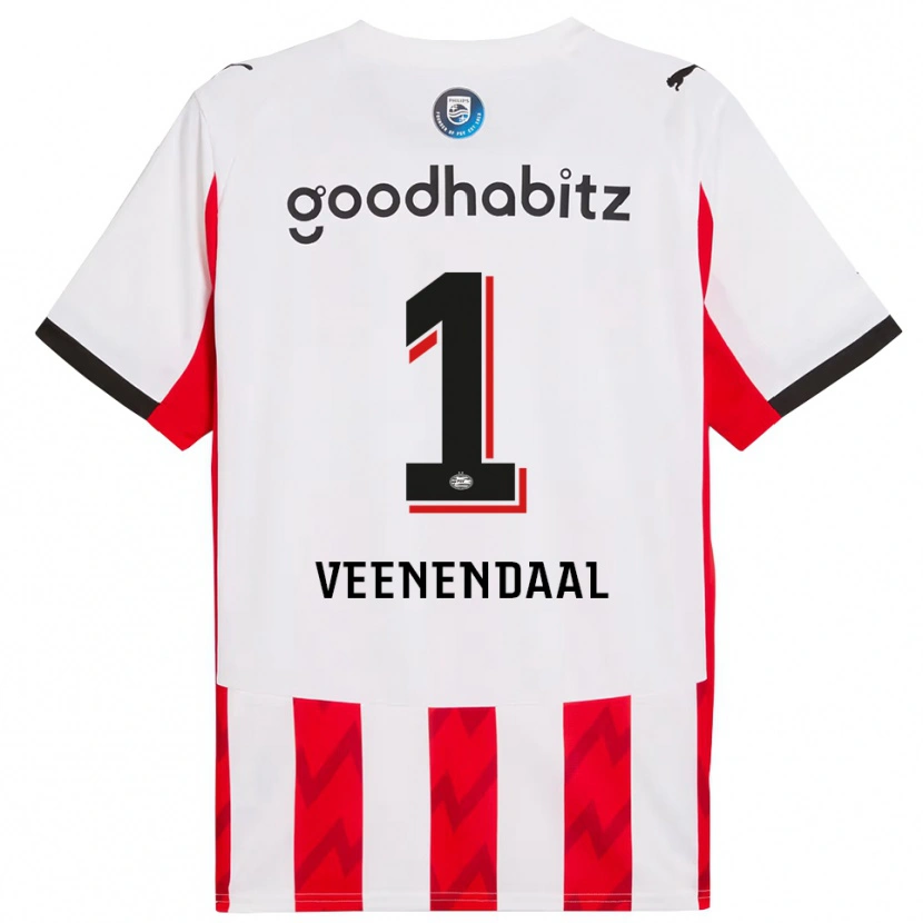 Danxen Women Sari Van Veenendaal #1 Red White Home Jersey 2025/26 T-Shirt