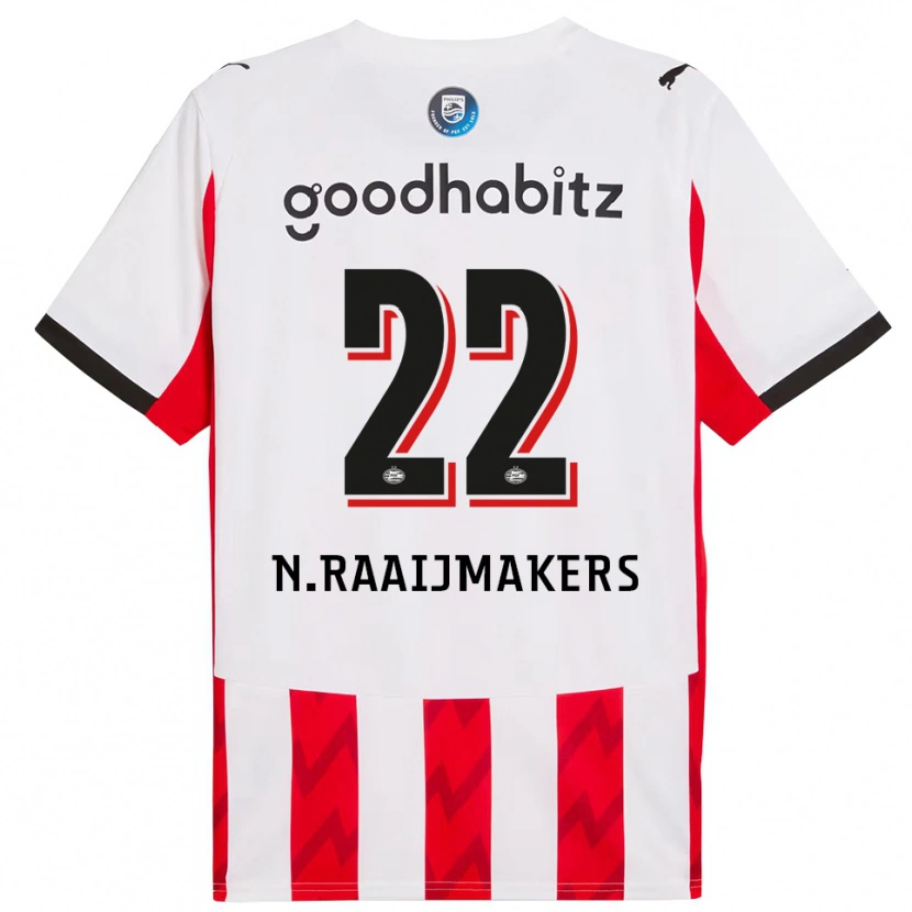 Danxen Women Niels Raaijmakers #22 Red White Home Jersey 2025/26 T-Shirt
