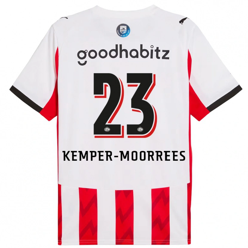 Danxen Women Myrthe Kemper-Moorrees #23 Red White Home Jersey 2025/26 T-Shirt
