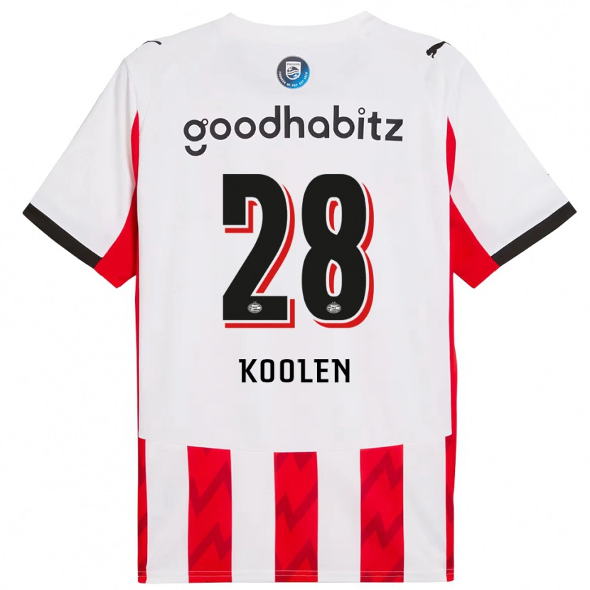 Danxen Women Lars Koolen #28 Red White Home Jersey 2025/26 T-Shirt