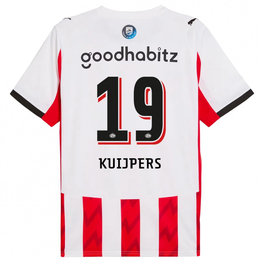 Danxen Women Jeslynn Kuijpers #19 Red White Home Jersey 2025/26 T-Shirt