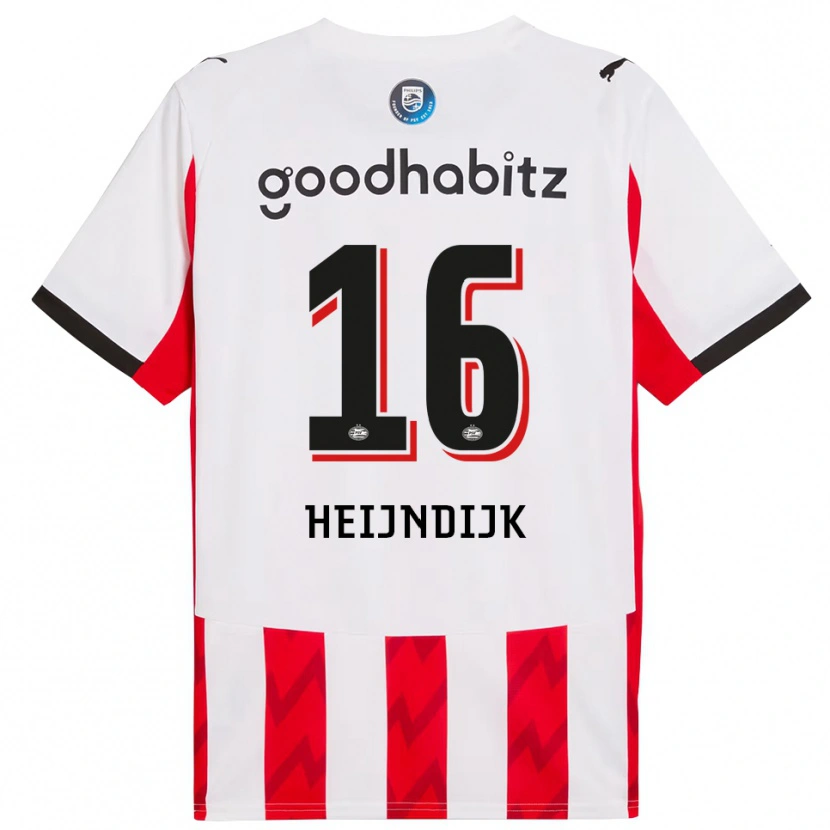 Danxen Women Bram Heijndijk #16 Red White Home Jersey 2025/26 T-Shirt