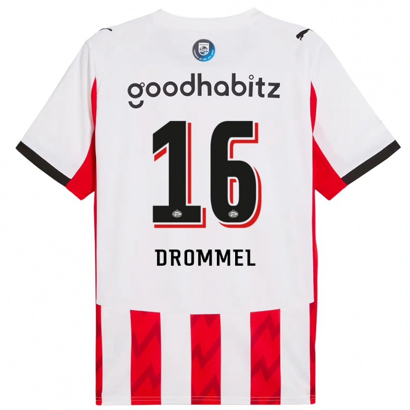 Danxen Women Joel Drommel #16 Red White Home Jersey 2025/26 T-Shirt