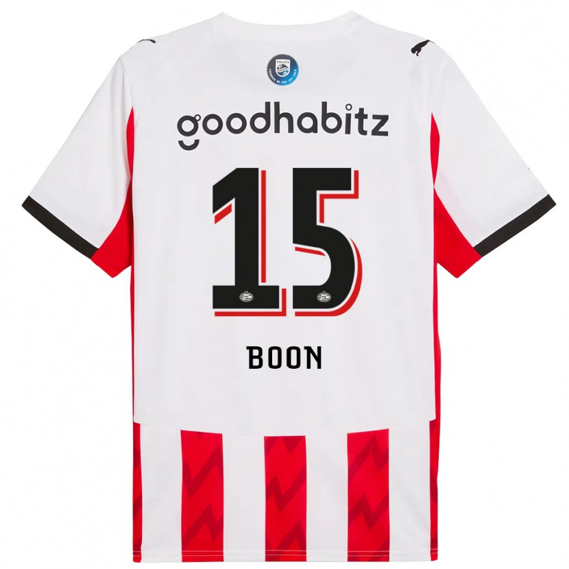 Danxen Women Rens Boon #15 Red White Home Jersey 2025/26 T-Shirt