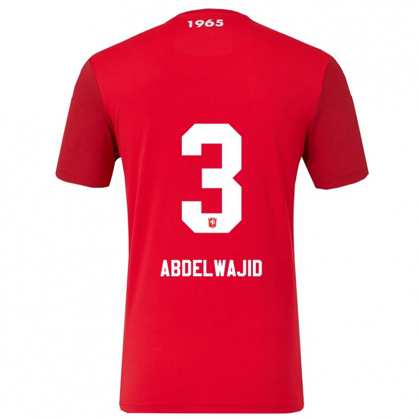 Danxen Women Naoufal Abdelwajid #3 Red White Home Jersey 2025/26 T-Shirt