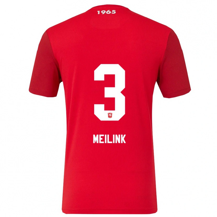 Danxen Women Jip Meilink #3 Red White Home Jersey 2025/26 T-Shirt