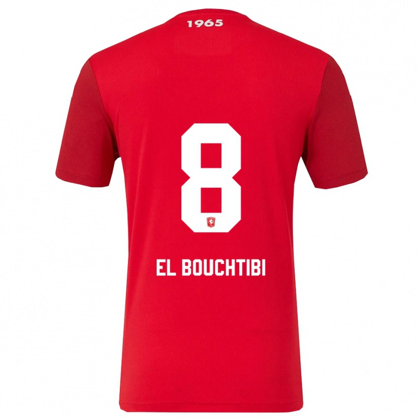 Danxen Women Ilias El Bouchibti #8 Red White Home Jersey 2025/26 T-Shirt