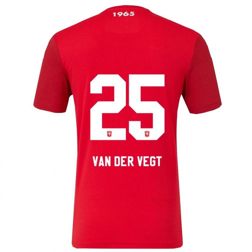 Danxen Women Imre Van Der Vegt #25 Red White Home Jersey 2025/26 T-Shirt
