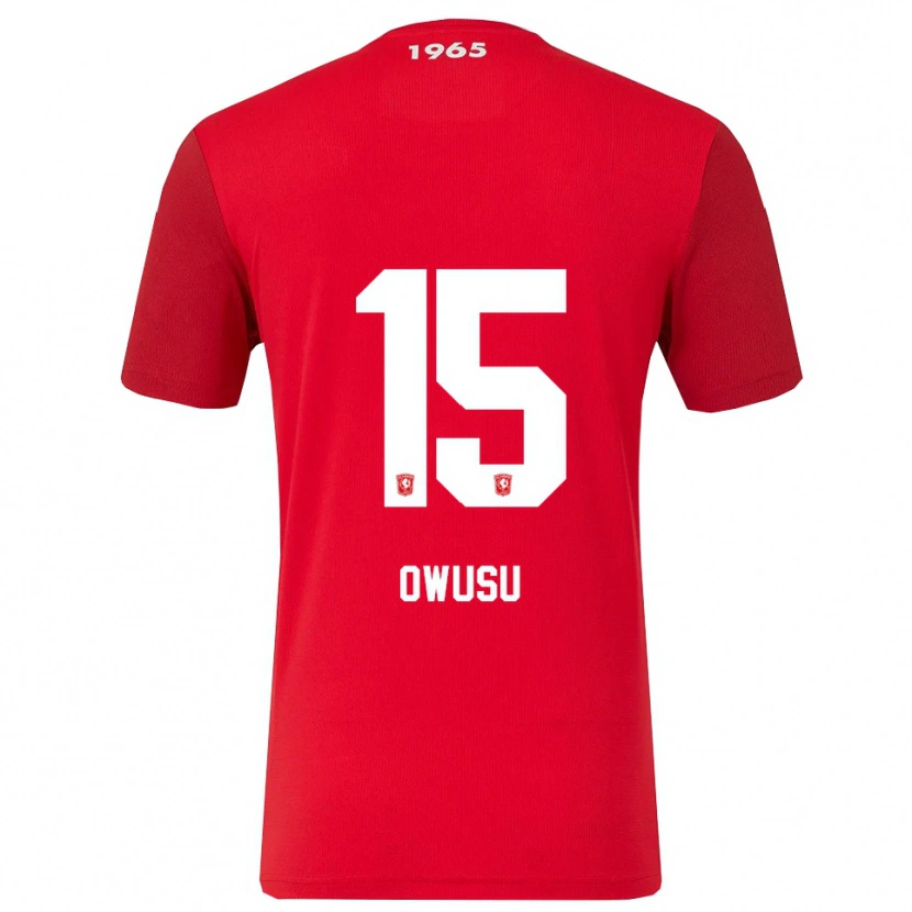 Danxen Women Emmanuel Owusu #15 Red White Home Jersey 2025/26 T-Shirt