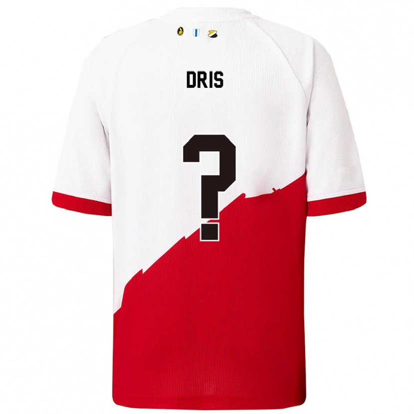 Danxen Women Sofiane Dris #0 White Red Home Jersey 2025/26 T-Shirt