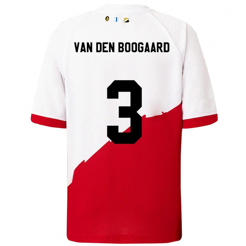 Danxen Women Brian Van Den Boogaard #3 White Red Home Jersey 2025/26 T-Shirt