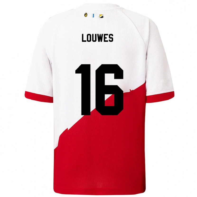Danxen Women Puck Louwes #16 White Red Home Jersey 2025/26 T-Shirt
