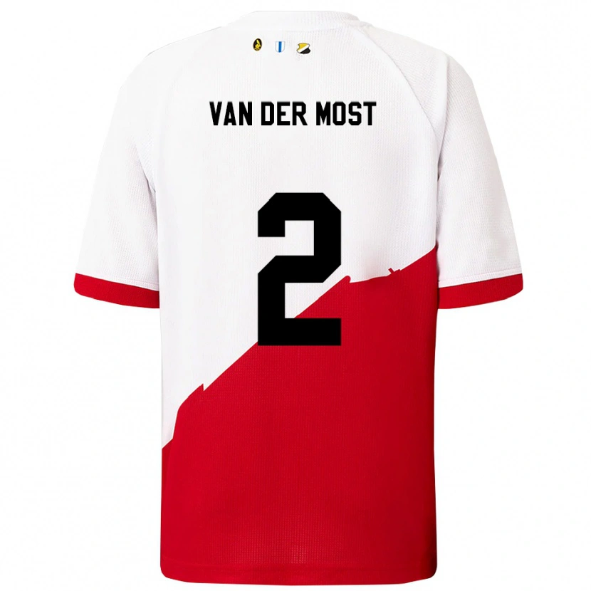 Danxen Women Liza Van Der Most #2 White Red Home Jersey 2025/26 T-Shirt