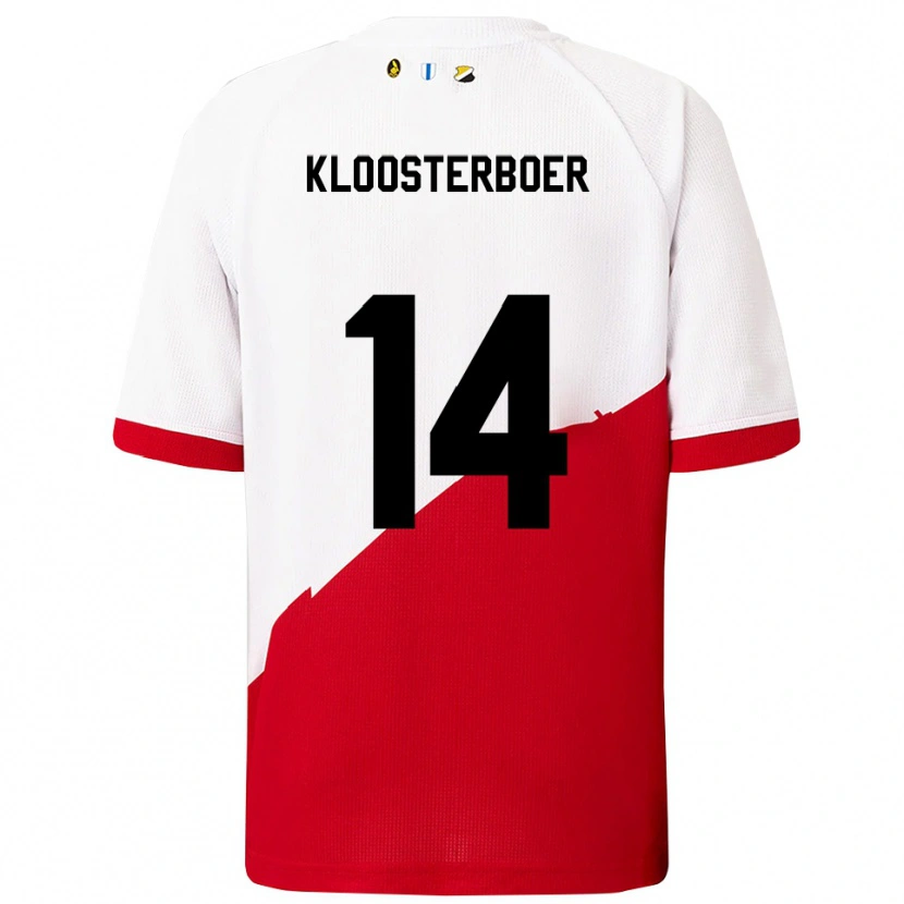 Danxen Women Per Kloosterboer #14 White Red Home Jersey 2025/26 T-Shirt