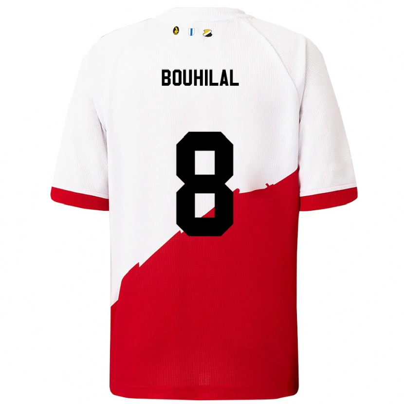 Danxen Women Mohammed Bouhilal #8 White Red Home Jersey 2025/26 T-Shirt
