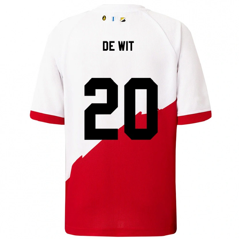 Danxen Women Dani De Wit #20 White Red Home Jersey 2025/26 T-Shirt