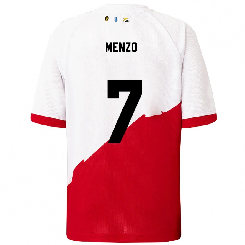 Danxen Women Björn Menzo #7 White Red Home Jersey 2025/26 T-Shirt