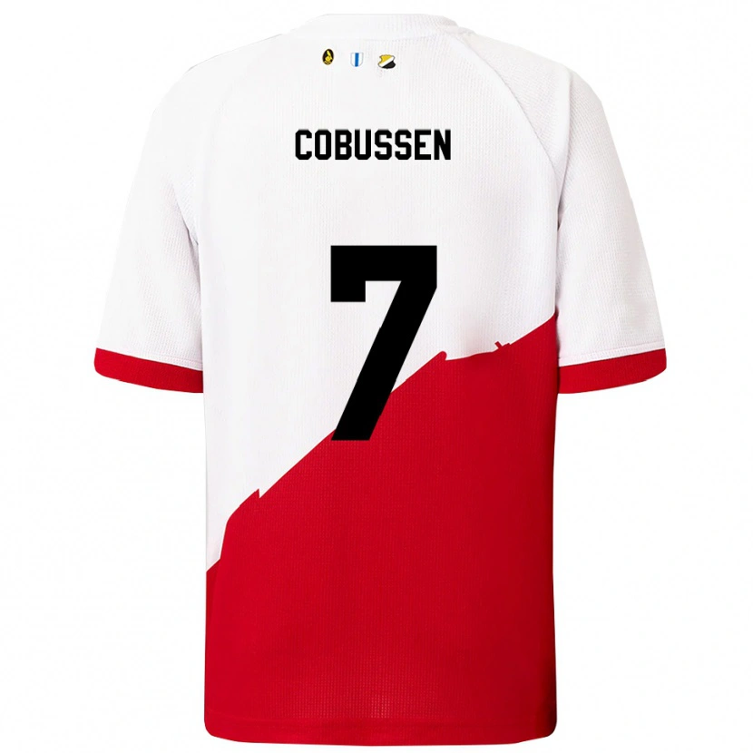 Danxen Women Sophie Cobussen #7 White Red Home Jersey 2025/26 T-Shirt