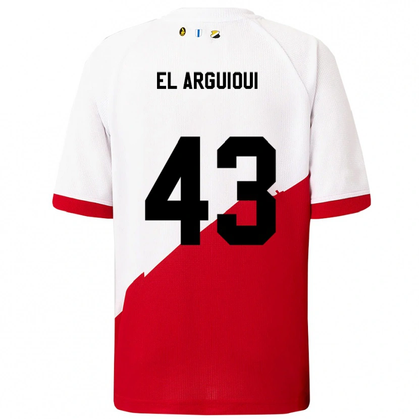 Danxen Women Rafik El Arguioui #43 White Red Home Jersey 2025/26 T-Shirt