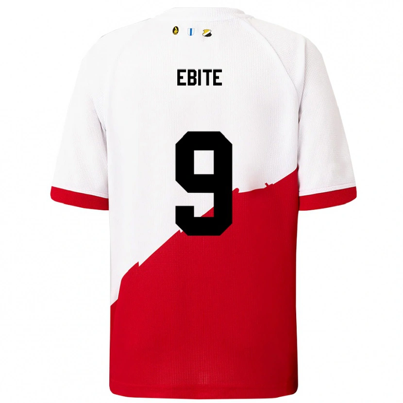 Danxen Women Shedrach Ebite #9 White Red Home Jersey 2025/26 T-Shirt