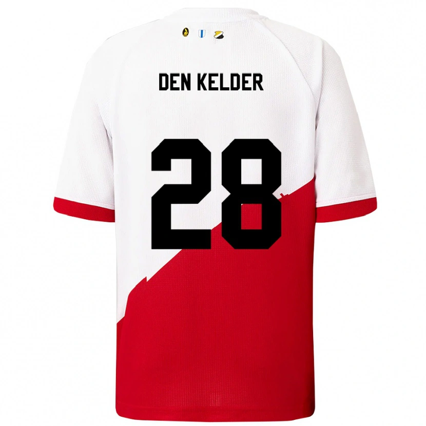 Danxen Women Gera Op Den Kelder #28 White Red Home Jersey 2025/26 T-Shirt