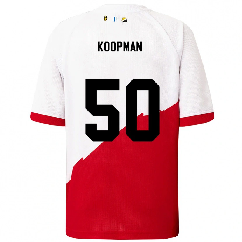 Danxen Women Kyra Koopman #50 White Red Home Jersey 2025/26 T-Shirt
